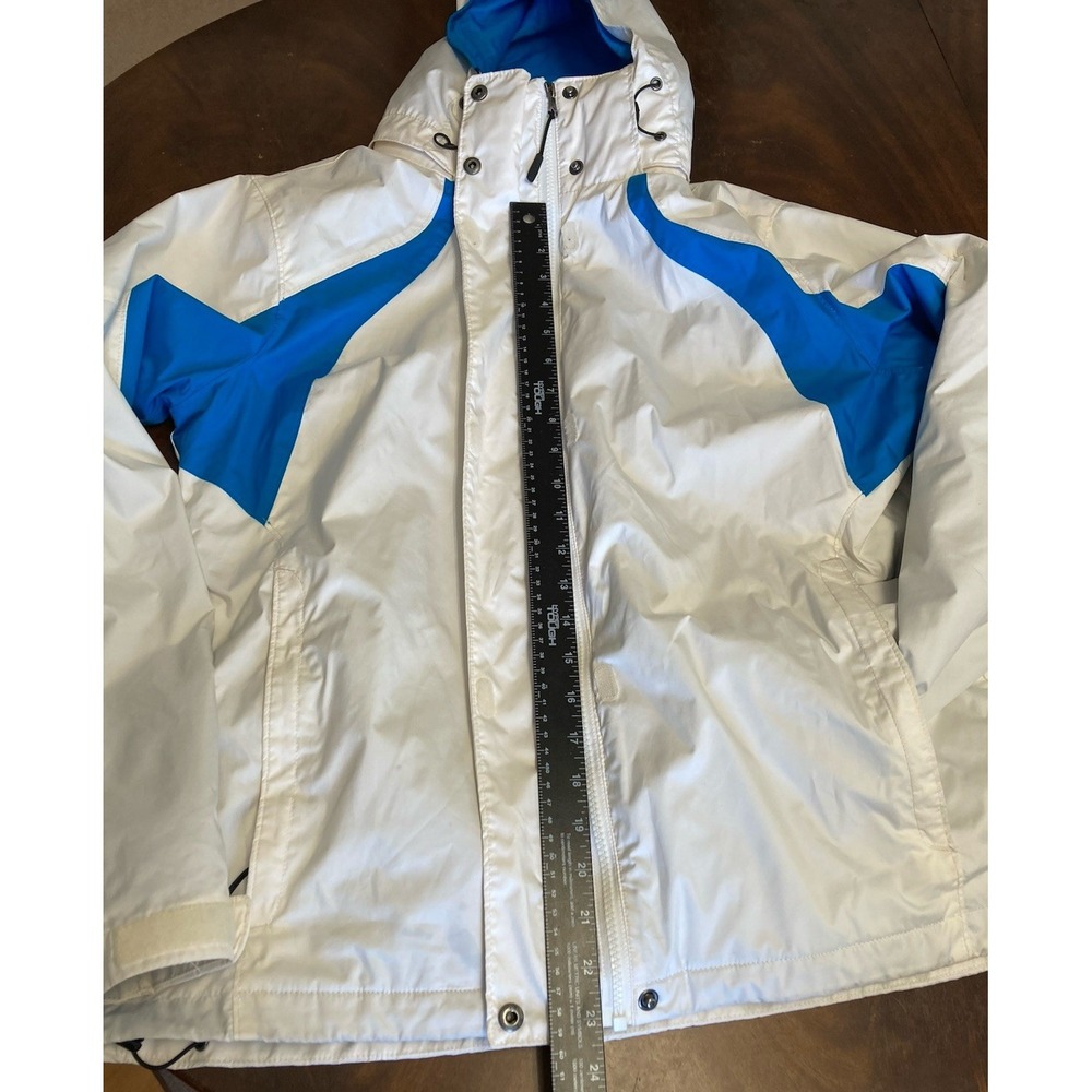 Columbia Interchange Women's White Blue Size XL Winter Coat Fleece Jacket Blue - Picture 3 of 13